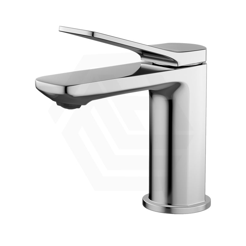 Aquaperla Rushy Solid Brass Short Basin Mixer Tap Vanity Tap Chrome/Black Colour