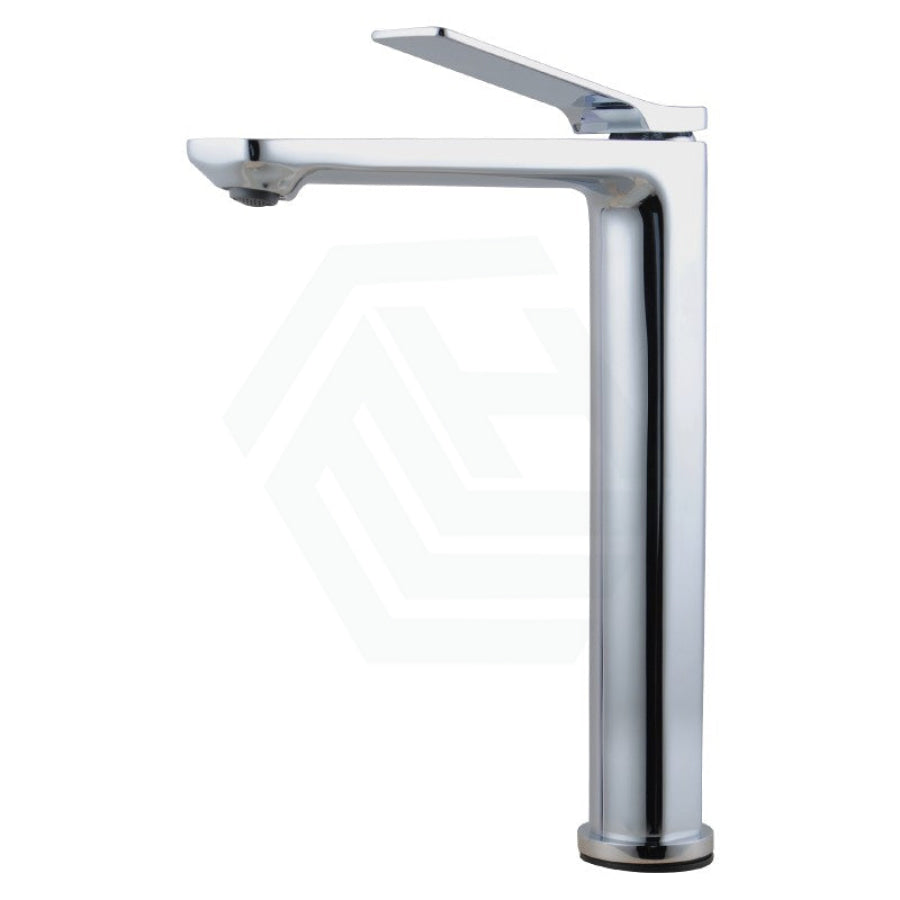 Aquaperla RUSHY Solid Brass Tall Basin Mixer Tap Vanity Tap Chrome/Black