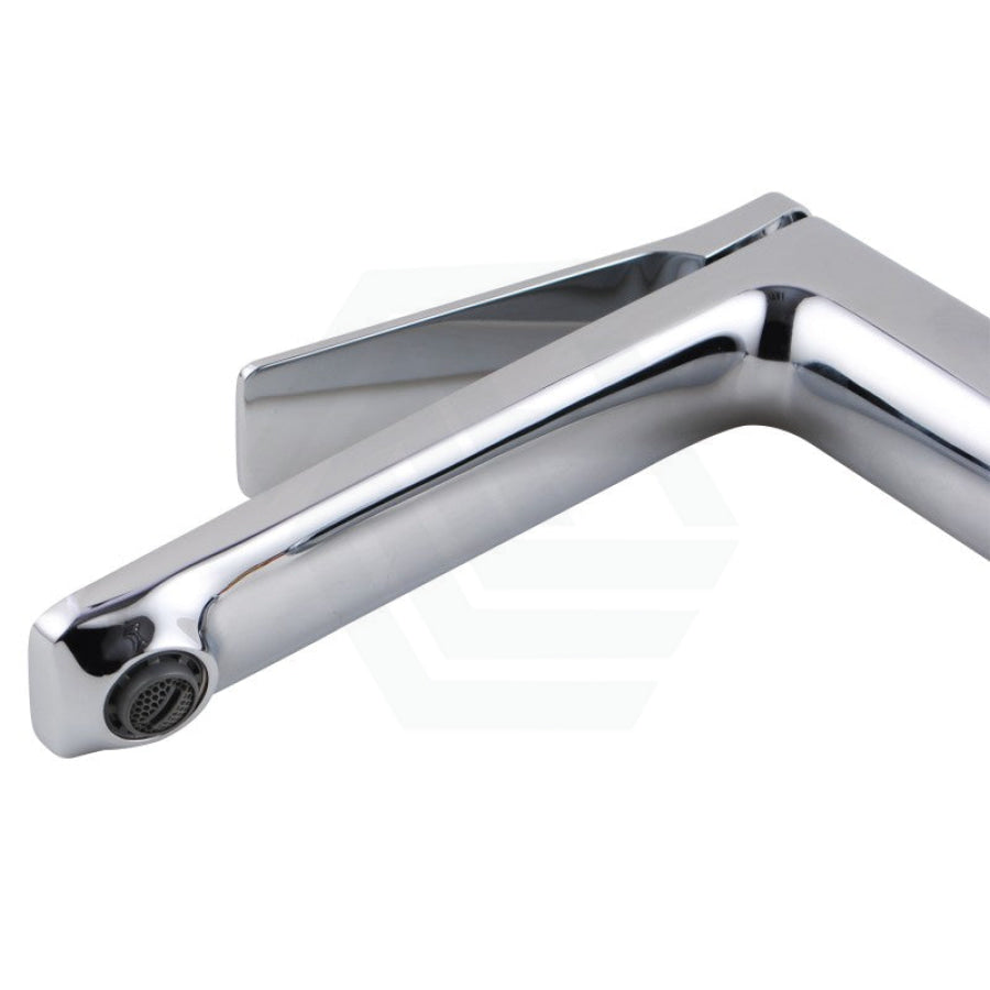 Aquaperla RUSHY Solid Brass Tall Basin Mixer Tap Vanity Tap Chrome/Black