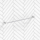 Aquaperla 600mm Round Single Towel Rail Stainless Steel In Various Colour