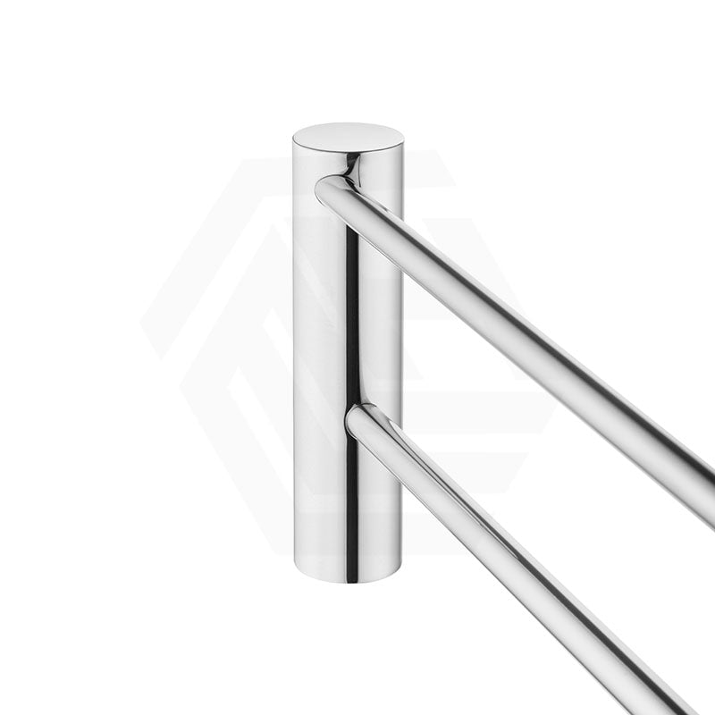 Aquaperla 600mm Round Double Towel Rail Stainless Steel In Various Colour