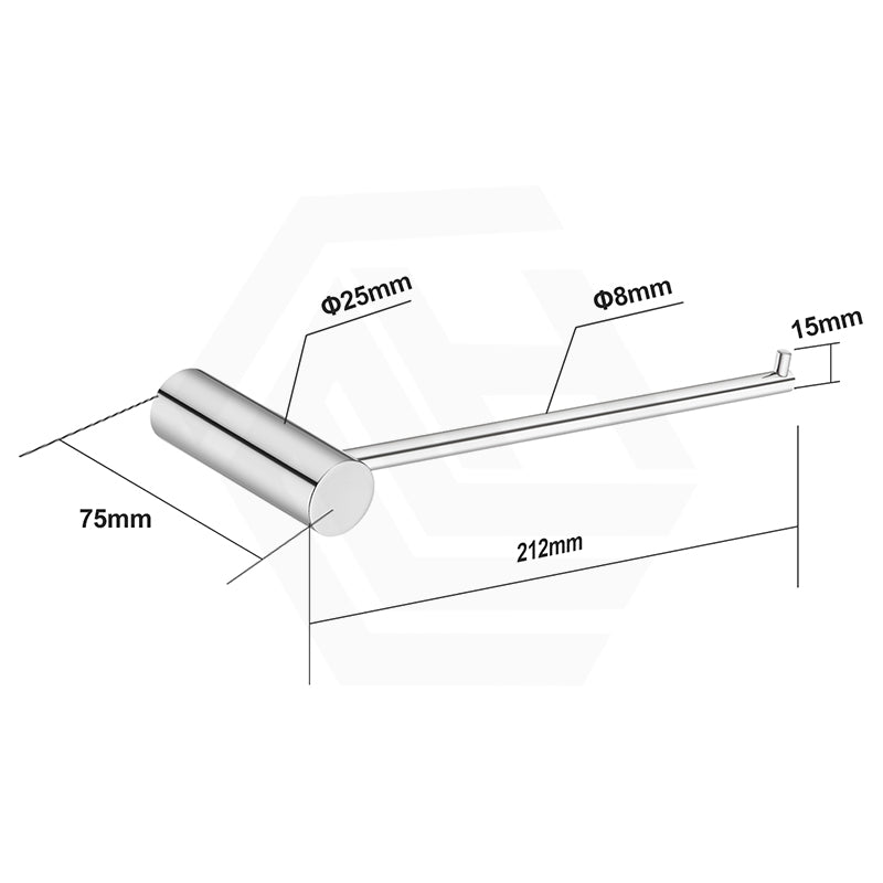 Aquaperla Round Hand Towel Holder Stainless Steel Wall Mounted Variant Colour Available