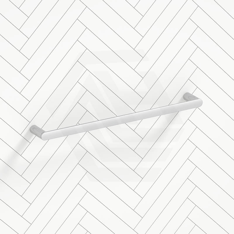 Aquaperla RUSHY 600/800mm Stainless Steel Single Towel Rail Chrome/Black