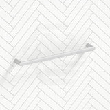 Aquaperla RUSHY 600/800mm Stainless Steel Single Towel Rail Chrome/Black