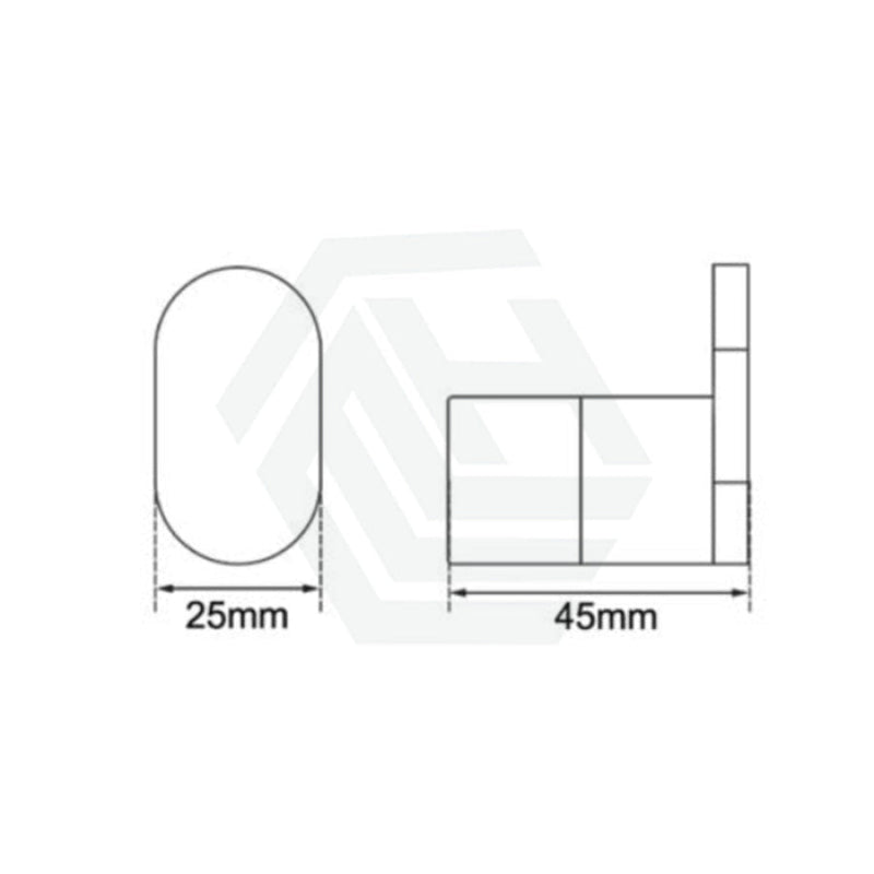 Aquaperla RUSHY Stainless Steel Robe Hook Wall Mounted Variant Colour Available