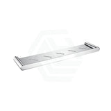 Aquaperla RUSHY Stainless Steel Towel Shelf Wall Mounted Chrome/Black