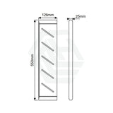 Aquaperla RUSHY Stainless Steel Towel Shelf Wall Mounted Variant Colour Available