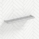 Aquaperla RUSHY Stainless Steel Towel Shelf Wall Mounted Chrome/Black