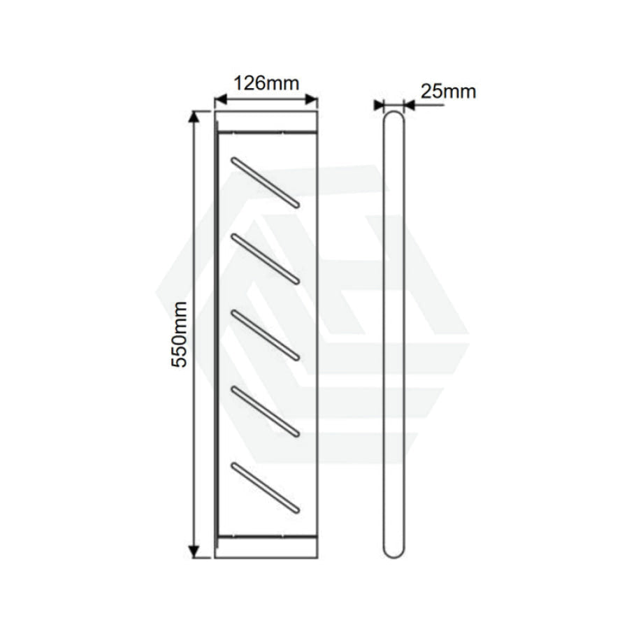 Aquaperla RUSHY Stainless Steel Towel Shelf Wall Mounted Variant Colour Available