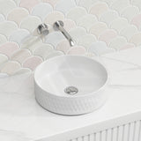 365x365x120mm Aquaperla Round Bathroom Above Counter Basin Ceramic Basin - Colour Available
