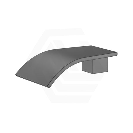 M#1(Gunmetal Grey) Norico Esperia Brushed Gunmetal Grey Solid Brass Waterfall Wall Spout For