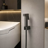 Aquaperla Brass Square Toilet Bidet Spray Kit with 1.2m Stainless Steel Hose - Variant Colour Available