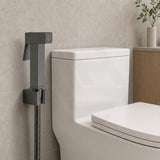 Aquaperla Brass Square Toilet Bidet Spray Kit with 1.2m Stainless Steel Hose - Variant Colour Available