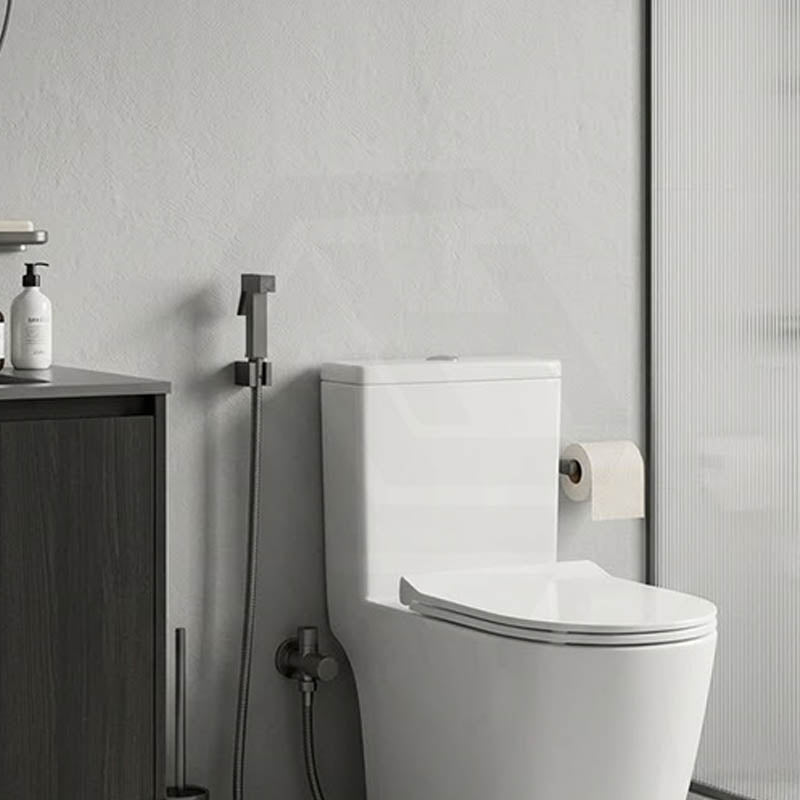 Aquaperla Brass Square Toilet Bidet Spray Kit with 1.2m Stainless Steel Hose - Variant Colour Available