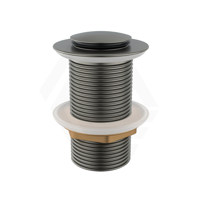 M#1(Gunmetal Grey) Aquaperla 32/40mm Gunmetal Grey Solid Brass Basin Pop Up Waste NO Overflow