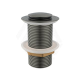 M#1(Gunmetal Grey) Aquaperla 32/40mm Gunmetal Grey Solid Brass Basin Pop Up Waste NO Overflow