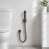 Aquaperla Gunmetal Grey Toilet Bidet Spray Kit with 1.2m Stainless Steel Water Hose - M#1(Gunmetal-Grey)