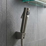 Aquaperla Gunmetal Grey Toilet Bidet Spray Kit with 1.2m Stainless Steel Water Hose - M#1(Gunmetal-Grey)