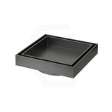 M#1(Gunmetal Grey) Aquaperla 120Mm Gunmetal Grey Floor Waste Drain Tile Insert 80Mm Outlet Wastes