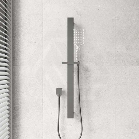 Aquaperla Square Single Shower Rail with PVC Water Hose & Wall Connector Only Variant Colour Available