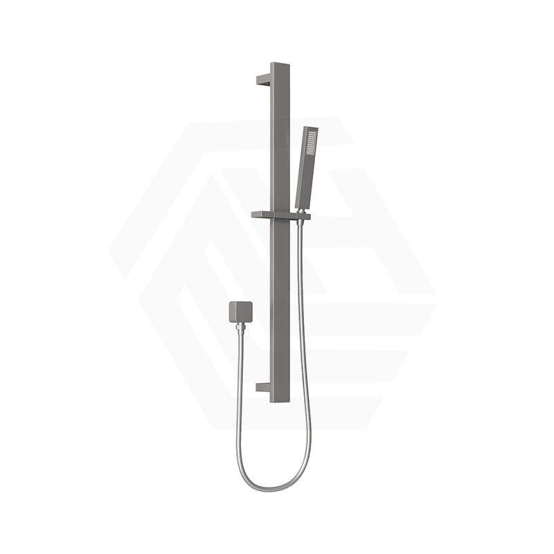 Aquaperla Square Sliding Shower Rail with Single Function Handheld Shower Set Variant Colour Available