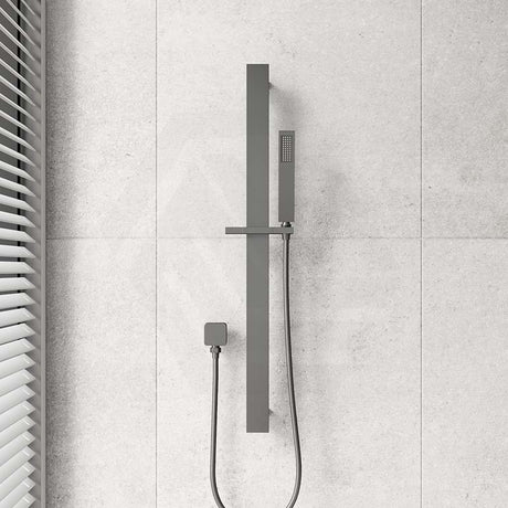 Aquaperla Square Sliding Shower Rail with Single Function Handheld Shower Set Variant Colour Available