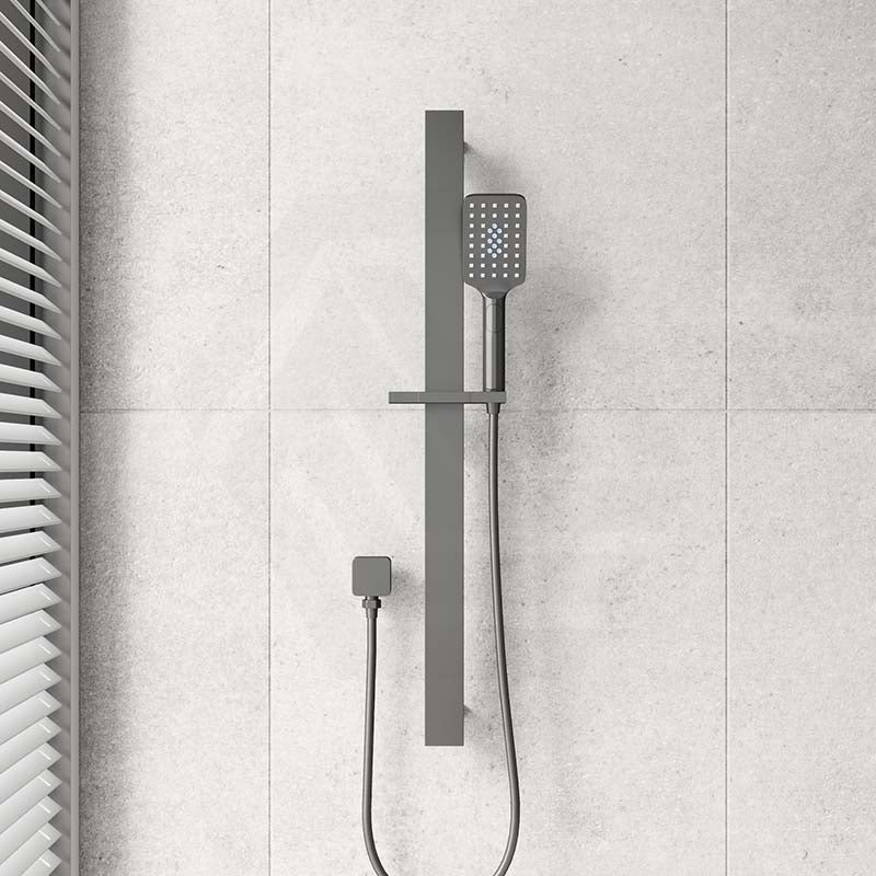Aquaperla Square Sliding Shower Rail with 3 Functions Handheld Shower Set Variant Colour Available