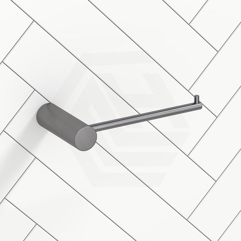 M#1(Gunmetal Grey) Aquaperla Round Gunmetal Grey Toilet Paper Holder Stainless Steel Wall Mounted