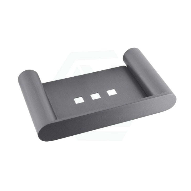 M#1(Gunmetal Grey) Brushed Gunmetal Grey Soap Dish Holder Stainless Steel Wall Mounted Holders