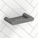 M#1(Gunmetal Grey) Brushed Gunmetal Grey Soap Dish Holder Stainless Steel Wall Mounted Holders