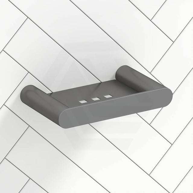 M#1(Gunmetal Grey) Brushed Gunmetal Grey Soap Dish Holder Stainless Steel Wall Mounted Holders