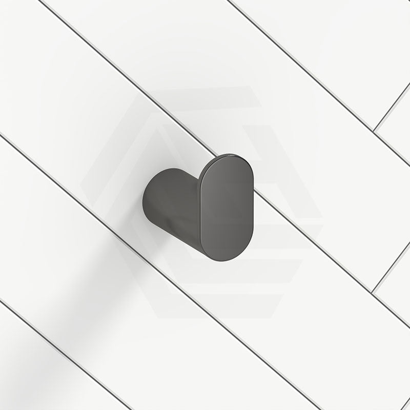 M#1(Gunmetal Grey) Norico Esperia Brushed Gunmetal Grey Robe Hook Wall Mounted Stainless Steel Hooks