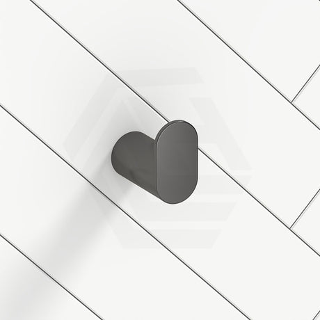 M#1(Gunmetal Grey) Norico Esperia Brushed Gunmetal Grey Robe Hook Wall Mounted Stainless Steel Hooks