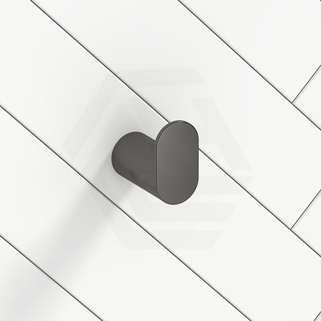 M#1(Gunmetal Grey) Norico Esperia Brushed Gunmetal Grey Robe Hook Wall Mounted Stainless Steel Hooks