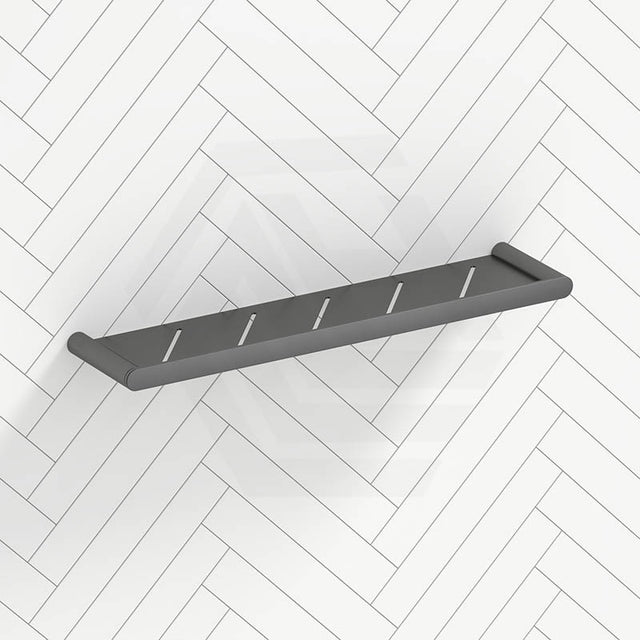 M#1(Gunmetal Grey) Gunmetal Grey Towel Shelf Stainless Steel 304 Wall Mounted Back To Bathroom
