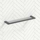 Aquaperla VOG Series Glass Shelf Brushed Brass/Brushed Nickel/Gun Metal Grey