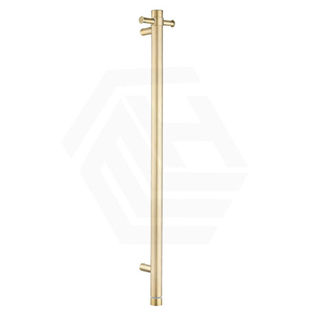 Aquaperla 950mm Round Vertical Electric Heated Towel Rack Stainless Steel Variant Colour Available (with Timer)