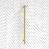 Aquaperla 950mm Round Vertical Electric Heated Towel Rack Stainless Steel Variant Colour Available (with Timer)