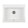 580x490x220mm Laveo Komodo Granite Single Bowl Square Stone Kitchen Sink Variant Colour Available