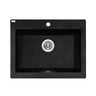 580x490x220mm Laveo Komodo Granite Single Bowl Square Stone Kitchen Sink Variant Colour Available