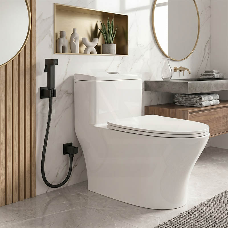 Aquaperla Brass Square Toilet Bidet Spray Kit with 1.2m Stainless Steel Hose - Variant Colour Available