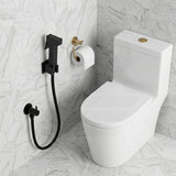 Aquaperla Brass Square Toilet Bidet Spray Kit with 1.2m Stainless Steel Hose - Variant Colour Available