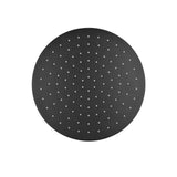 Matt Black 250mm 10 Inch Solid Brass Brushed Matt Black Rainfall Shower Head Heads