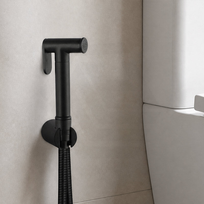 Aquaperla Brass Bidet Spray Kit, Handheld Sprayer with 1.2m Hose - Matt Black/Chrome