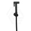 Aquaperla Round Black Brass Toilet Bidet Spray Kit with 1.2m Stainless Steel Water Hose