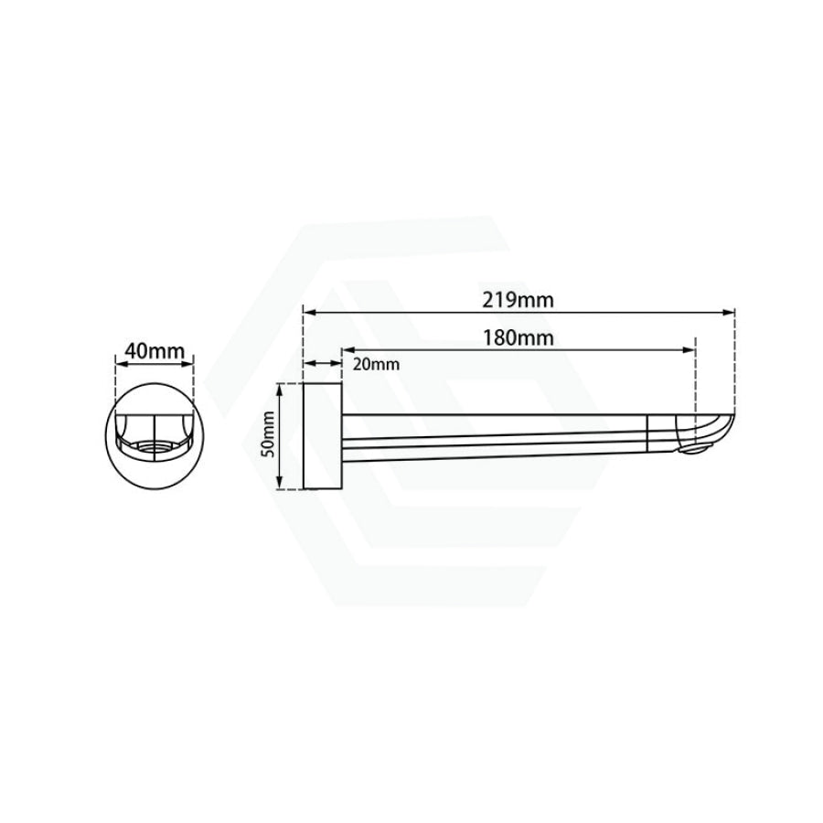 Aquaperla RUSHY Solid Brass Bathtub/Basin Wall Spout Variant Colour Available