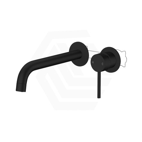 Aquaperla Round Bath/Basin Wall Mixer With Spout Set Available in Various Colors