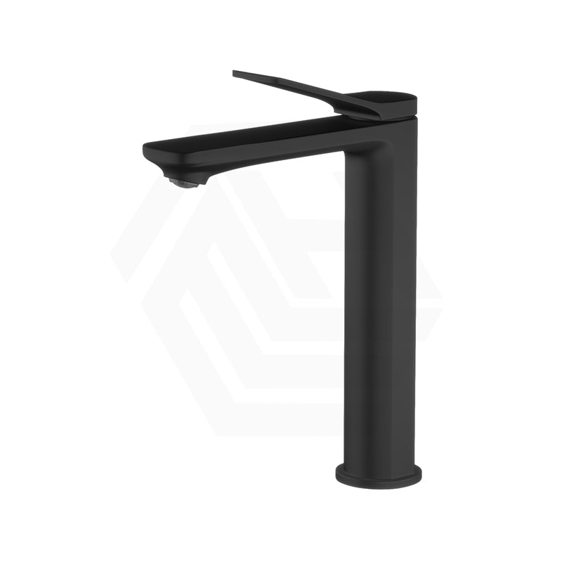 Aquaperla RUSHY Solid Brass Tall Basin Mixer Tap Vanity Tap Chrome/Black