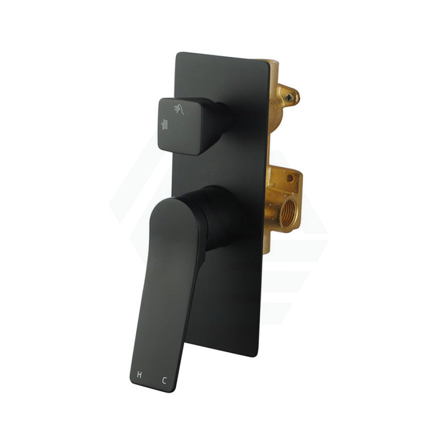 Aquaperla RUSHY Square Solid Brass Wall Mixer with Diverter Variant Colour Available