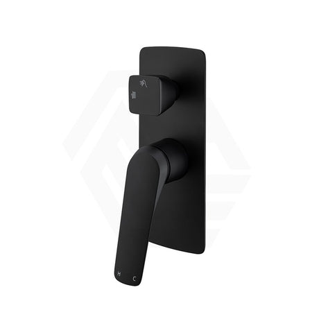 Aquaperla Square Solid Brass Shower/Bath Wall Mixer with Diverter In Various Colors